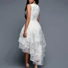 Irregular Hem Lace Cocktail Dress - Image 2