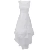Irregular Hem Lace Cocktail Dress - Image 4