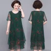 Round Neck Elegant Cocktail Dress - Image 6