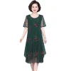 Round Neck Elegant Cocktail Dress - Image 3