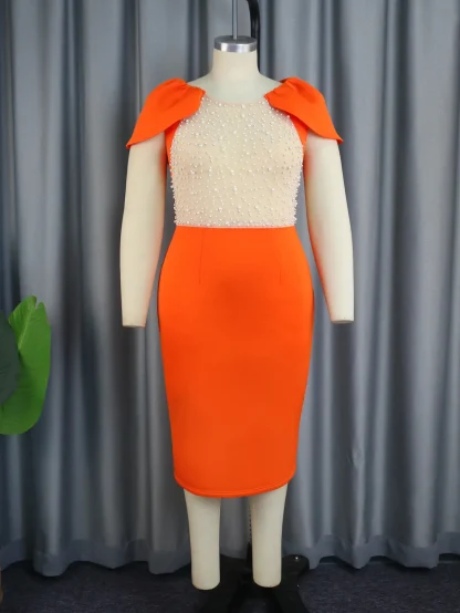 Beaded Bodycon Cocktail Dress - Image 3