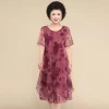 Round Neck Elegant Cocktail Dress