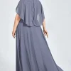 Tunic Cape Wedding Cocktail Dress - Image 3