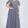 Tunic Cape Wedding Cocktail Dress - Image 2